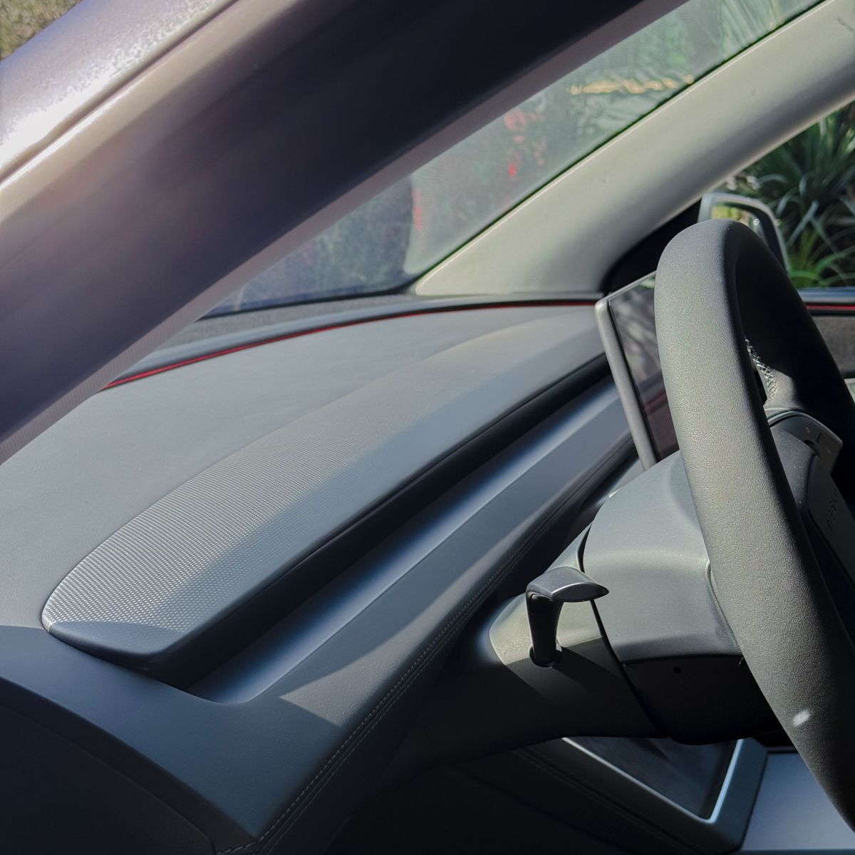 Ταμπλό από ανθρακονήματα "Plain Weave" για Tesla Model 3 Highland 2024+ και Model Y Juniper 2025+