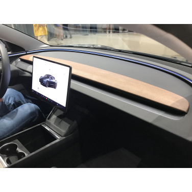Tablero superior de madera para Tesla Model 3 Highland 2024+ y Tesla Model Y Juniper 2025+