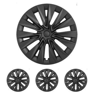 Lot de 4 enjoliveurs style Helix 19 pouces pour Tesla Model Y 2022-2024