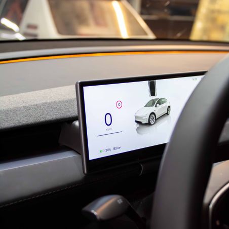 Apple Carplay och Android Auto förardisplay för Tesla Modell Juniper 2025+