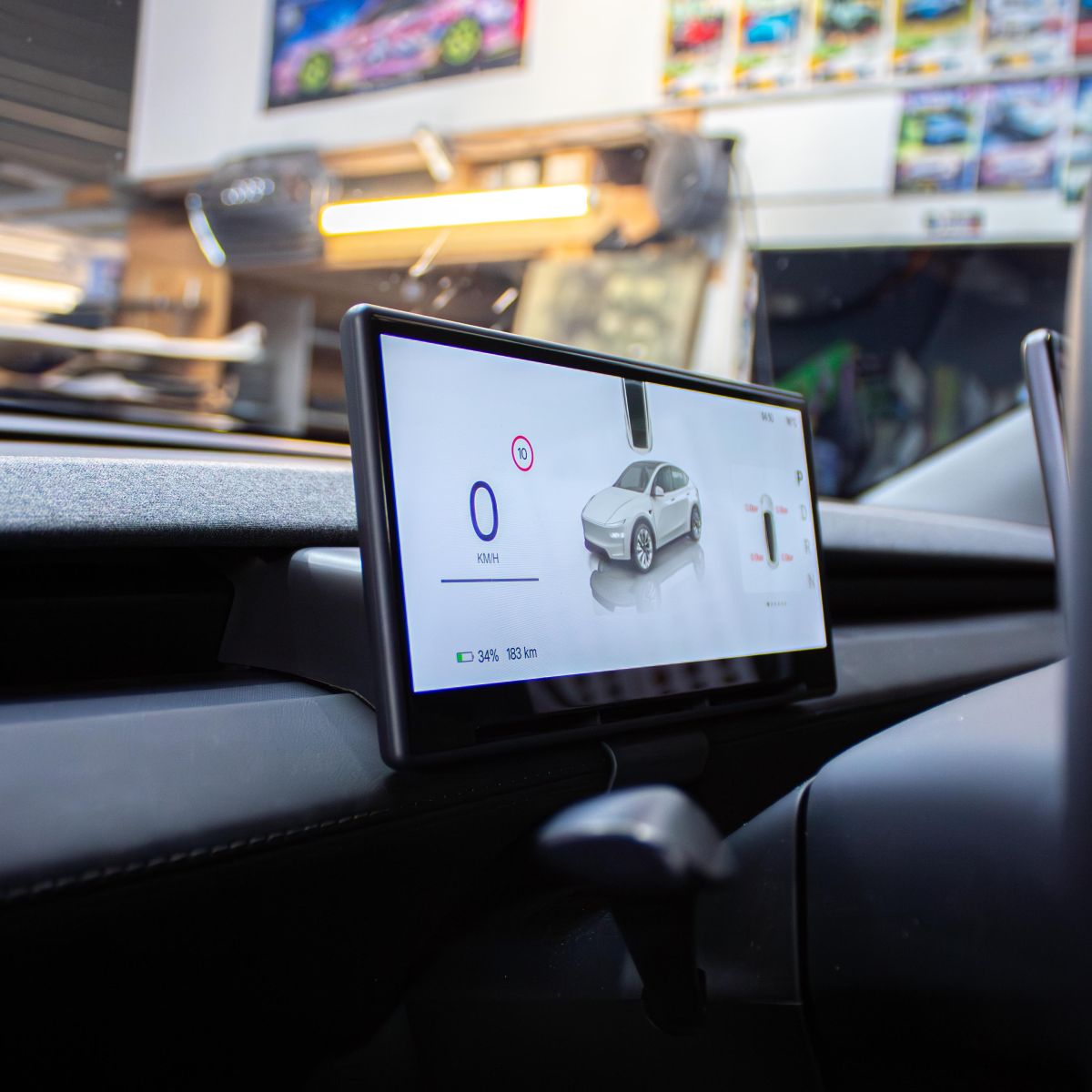 Apple Carplay och Android Auto förardisplay för Tesla Modell Juniper 2025+