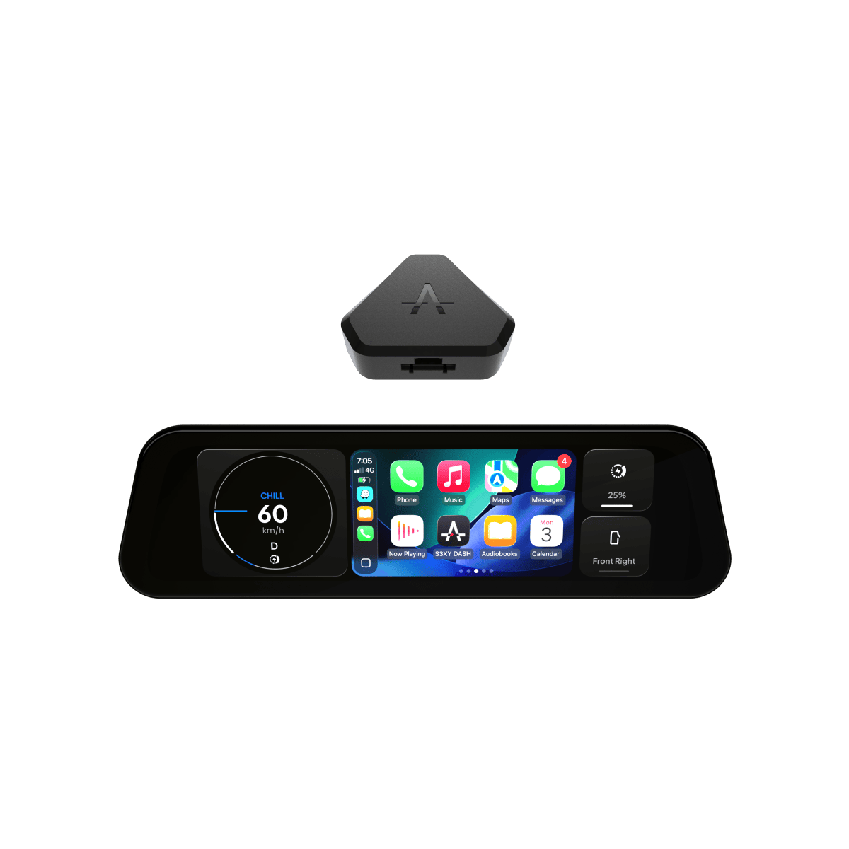 S3XY Instrumentpanel - Förbättra - Apple CarPlay Android Auto smart skärm