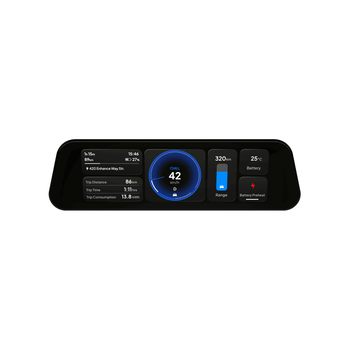 S3XY Instrumentpanel - Förbättra - Apple CarPlay Android Auto smart skärm