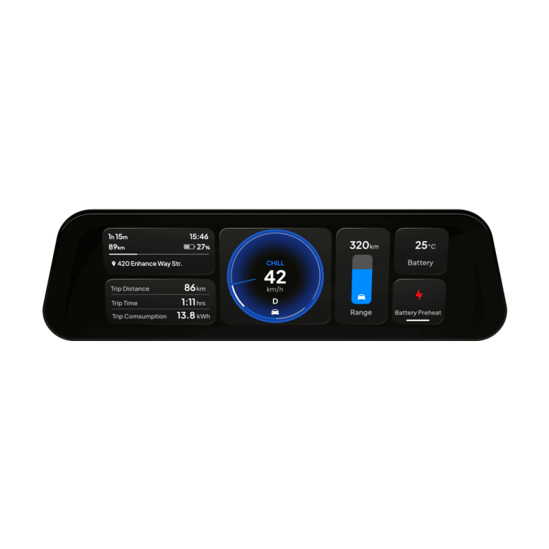 S3XY Instrumentpanel - Förbättra - Apple CarPlay Android Auto smart skärm