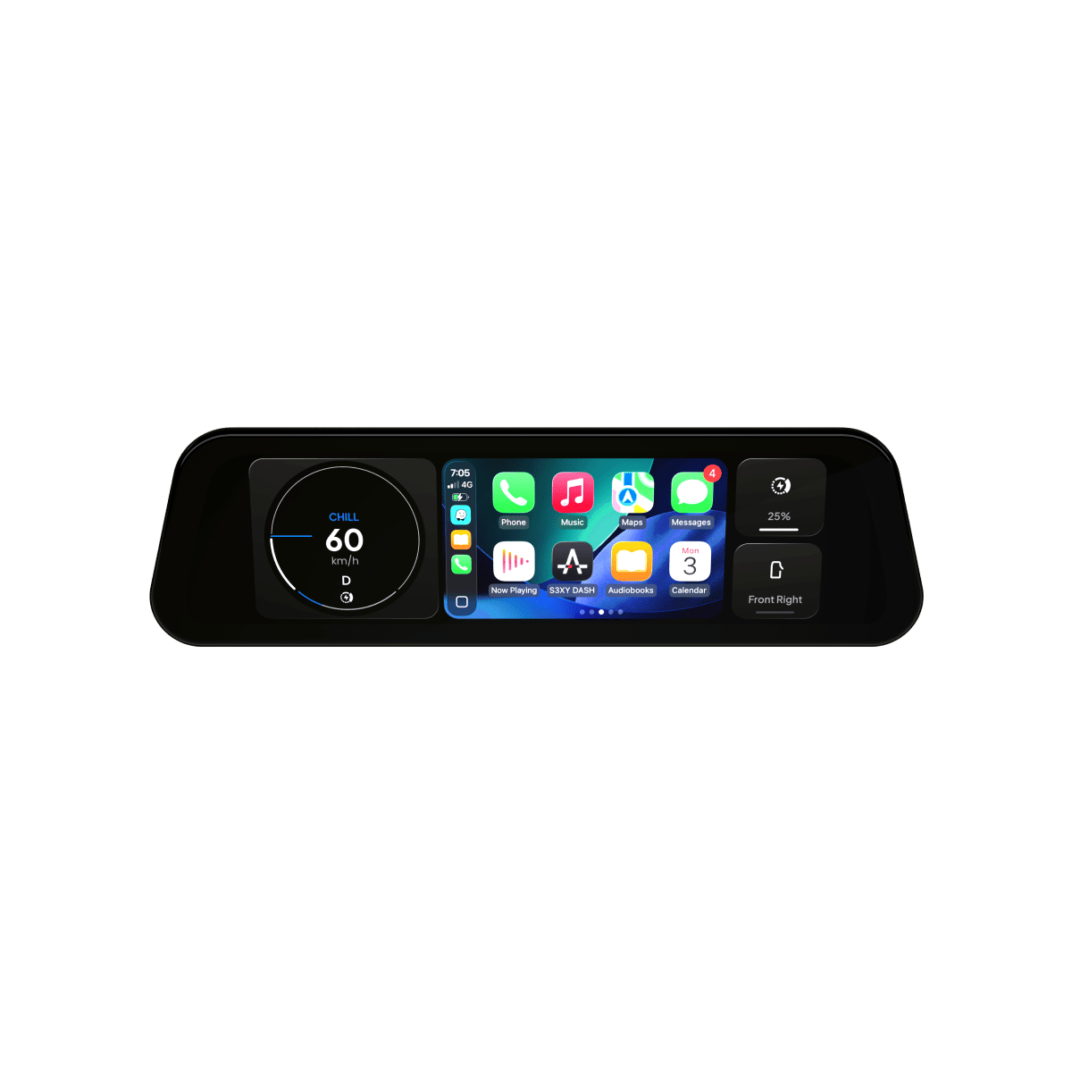 S3XY Instrumentpanel - Förbättra - Apple CarPlay Android Auto smart skärm