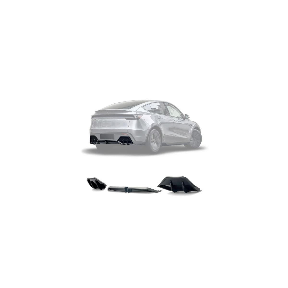 Kit de extensão do difusor de estilo Performance para Tesla Model Y 2025+