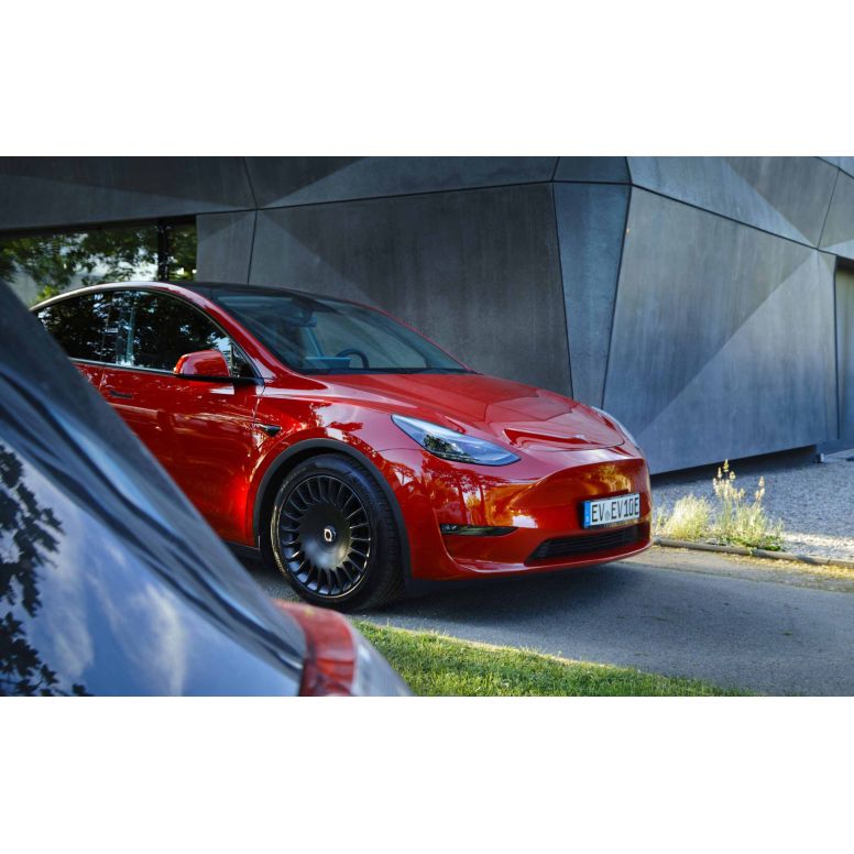 The New Aero The Razor Tesla Σετ 4 τροχών 19 ιντσών με διαμορφωμένη ροή κατεύθυνσης για Model Y