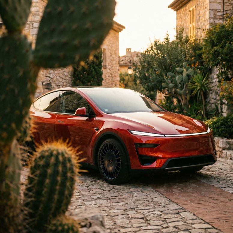 The New Aero The Razor Tesla Σετ 4 τροχών 19 ιντσών με διαμορφωμένη ροή κατεύθυνσης για Model Y