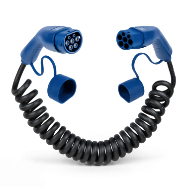Spiralförmiges Ladekabel Typ 2 – Typ 2 – 7,4 kW