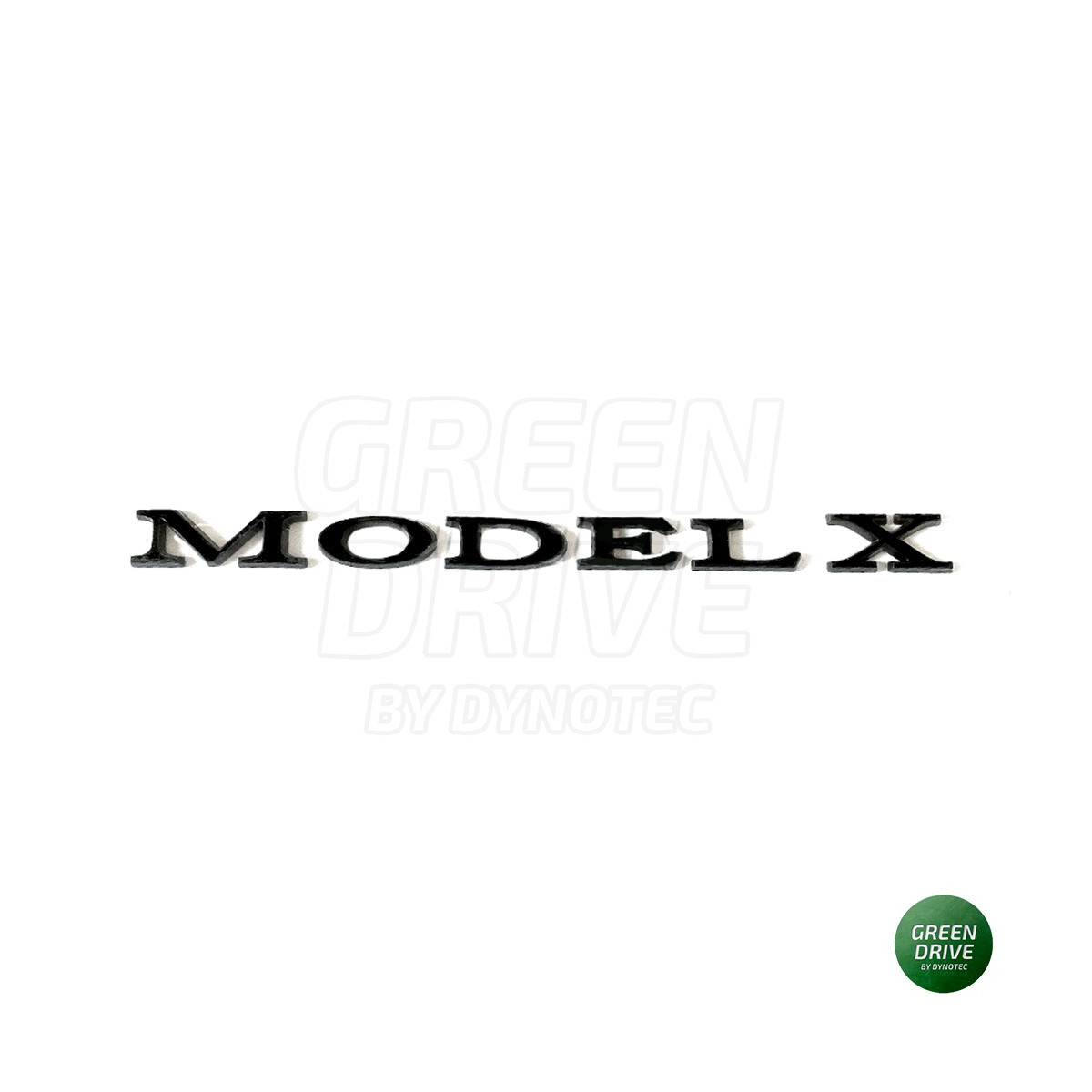 Emblemă "MODEL X" negru mat pentru portbagajul din spate - Tesla Model X