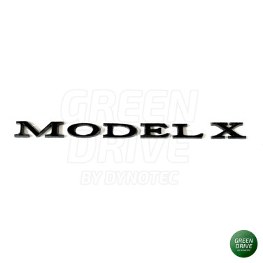 Tesla Matowy czarny emblemat "MODEL X" na tylny bagażnik - Model X