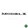 "MODEL X"-emblem i mat sort til bagklappen - Tesla Model X