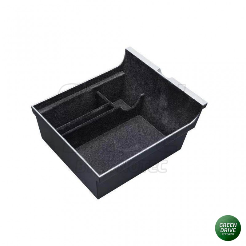 CDEFG Car Armrest Console Organizer Tray Stowing Organizer Key Box for Tesla Model 3 Insert ABS Black Materials Tray Armrest Box Secondary Storage 