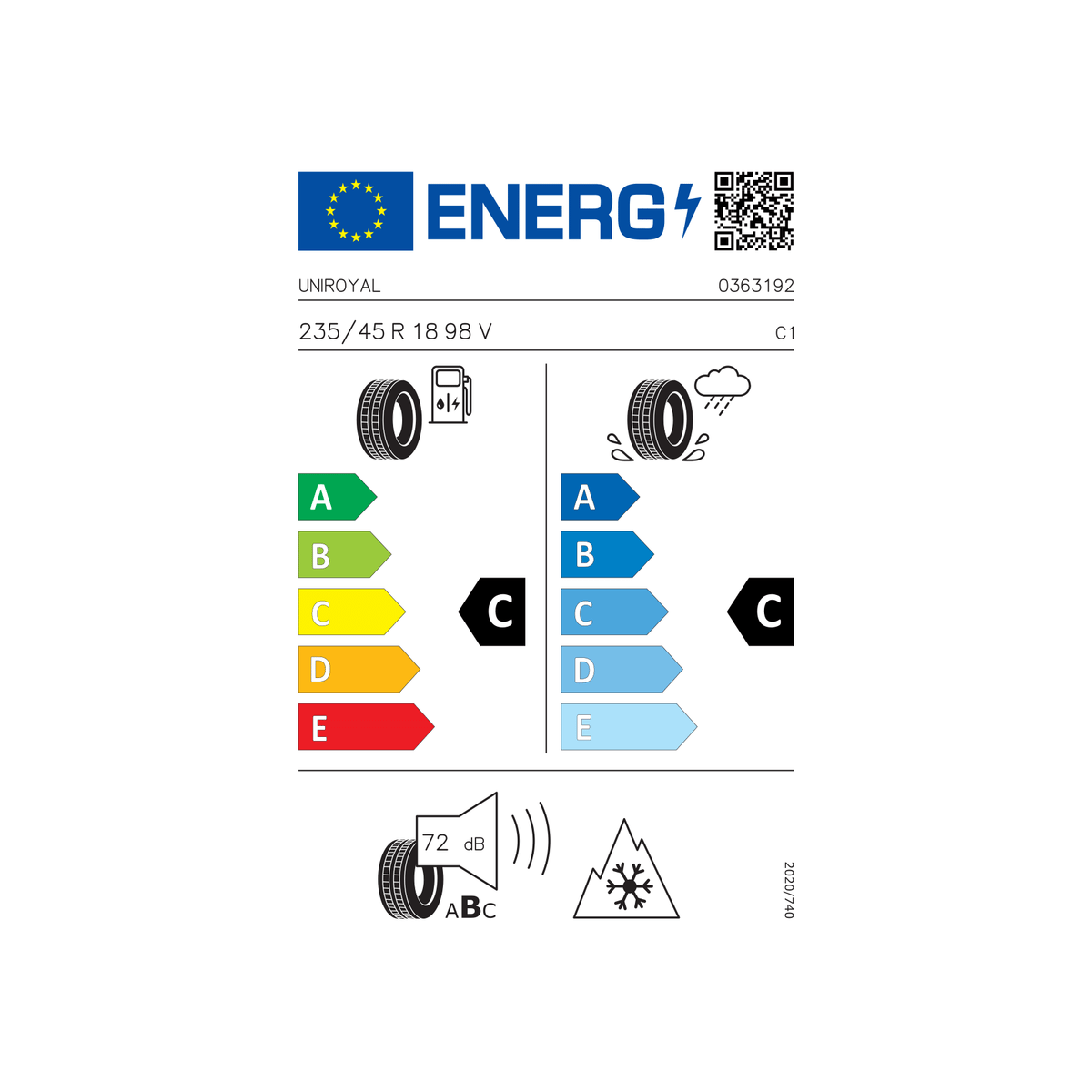 Pneumatico invernale Uniroyal Winterexpert 235/45 R18 98V XL
