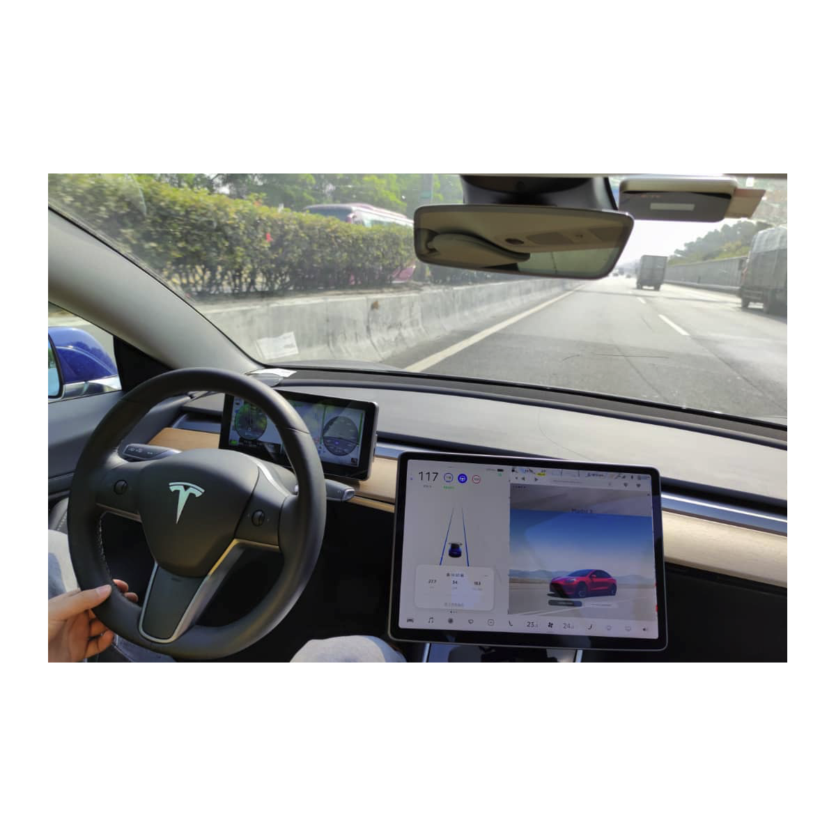 Kugelgelenk drehbarer Bildschirm für Tesla Model 3 und Y