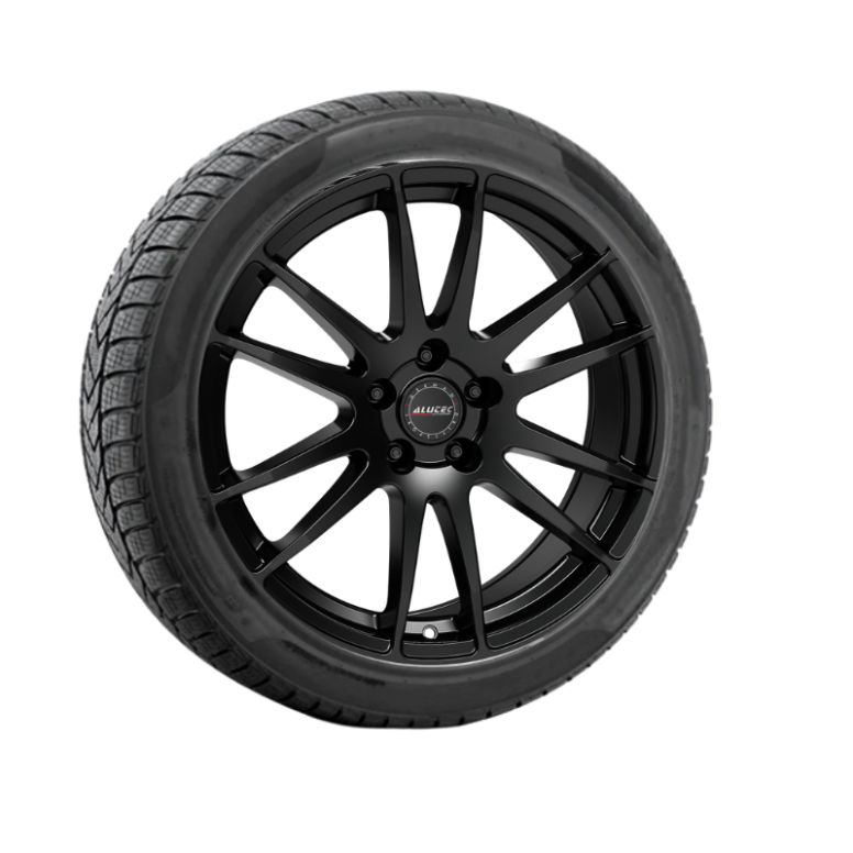 copy ofKomplette 18'' vinterhjul til Tesla Model Y , standard baghjulstræk, modelår 2025 og frem – AT23-fælge med dæk (sæt med