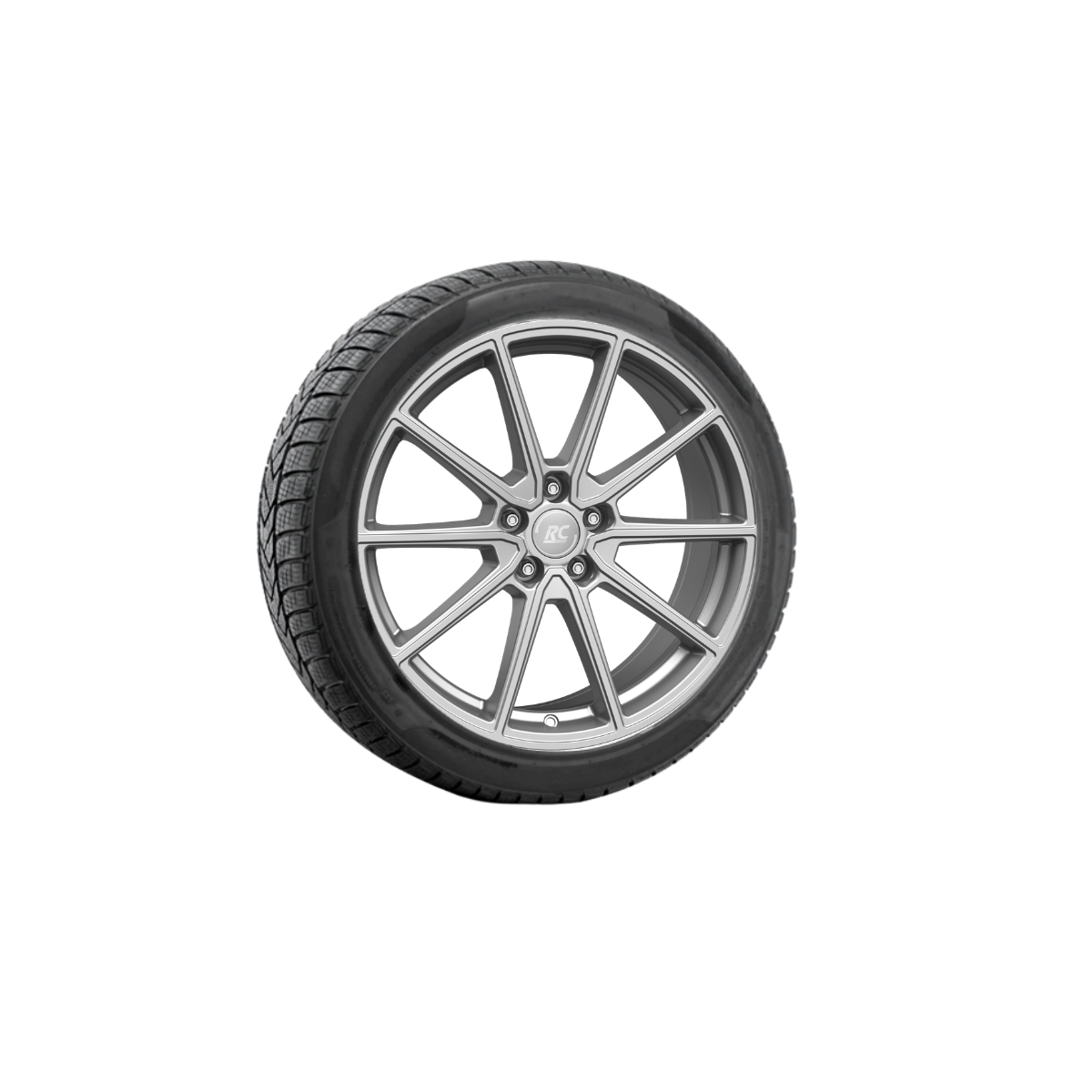 Kompletné zimné kolesá pre Tesla Model S 2012–2021 – 19-palcové disky Brock RC32 s pneumatikami (sada 4 ks)