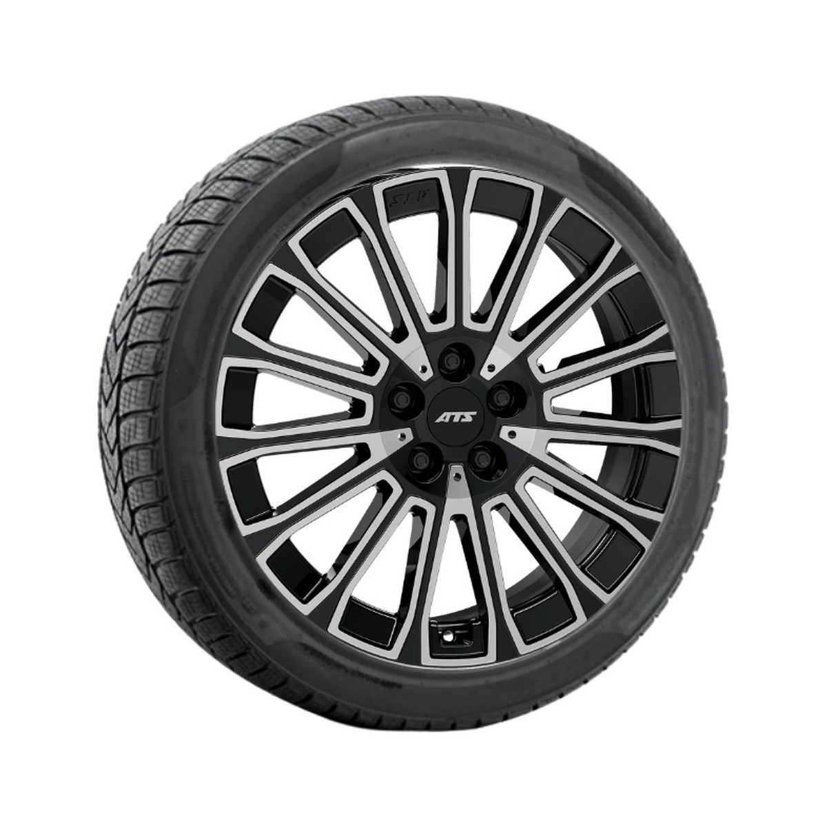 Komplette 18'' vinterhjul til Tesla Model Y, standard baghjulstræk, modelår 2025 og frem – AT23-fælge med dæk (sæt med 4)