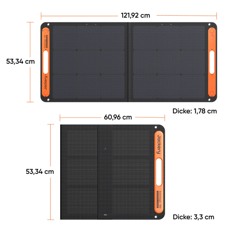 Jackery SolarSaga 100W : panneau solaire pliable bifacial