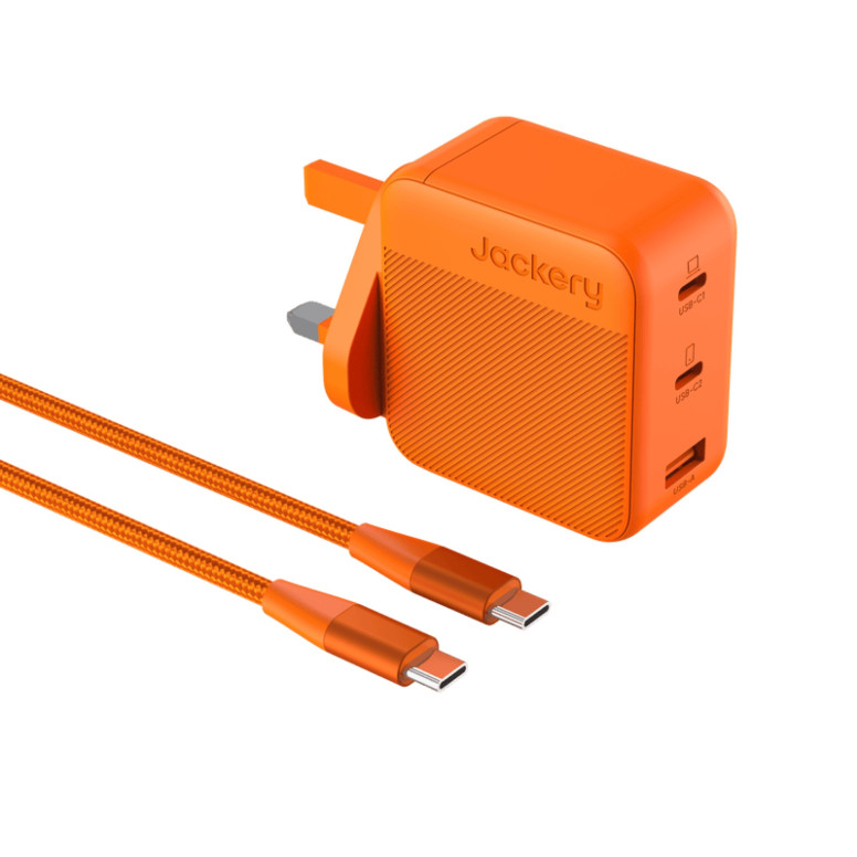 Jackery GaN-lader 102 W: 2 USB-C + 1 USB-A