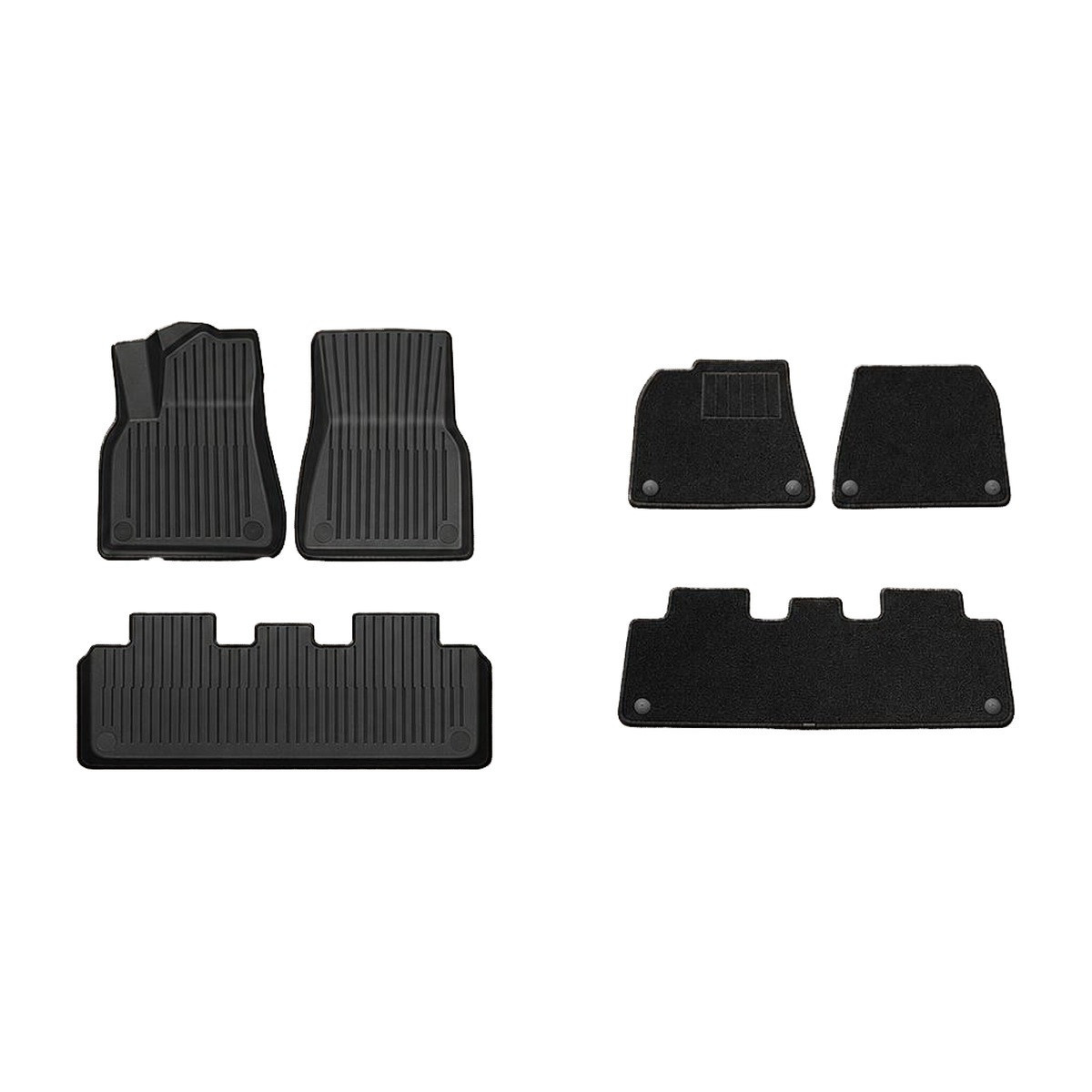 Tapis TPE avec moquette amovible pour Tesla Model Y Juniper 2025+