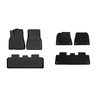 Tapis TPE avec moquette amovible pour Tesla Model Y Juniper 2025+