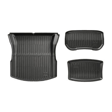 Set of 3 high-edged TPE boot mats for Tesla Model 3 Highland 2024+