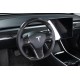 Inserção de carbono para a parte inferior do volante - Tesla Model 3 e Y