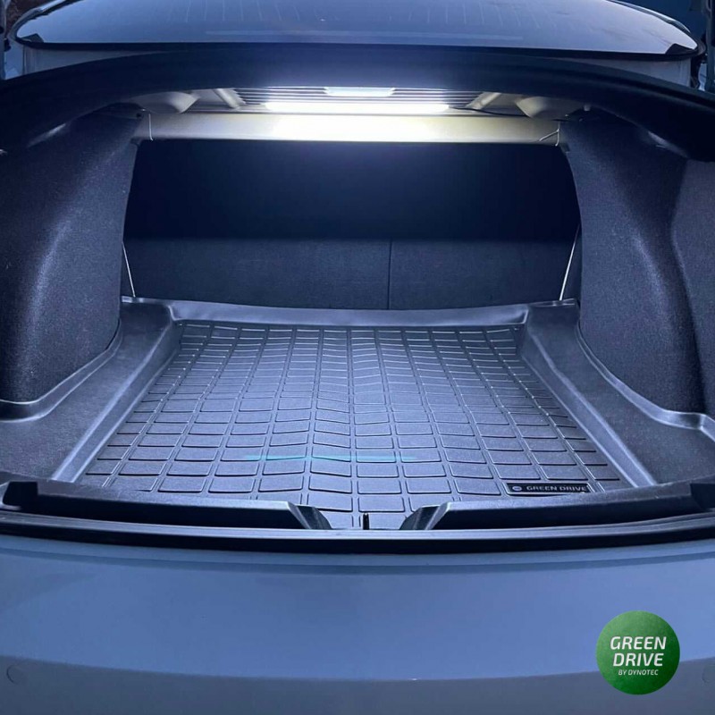 Design Kofferraumwanne passend für Tesla Model 3 ab BJ. 03.2019> für  Kofferraum vorne Kofferraummatte passgenau mit erhöhtem Rand