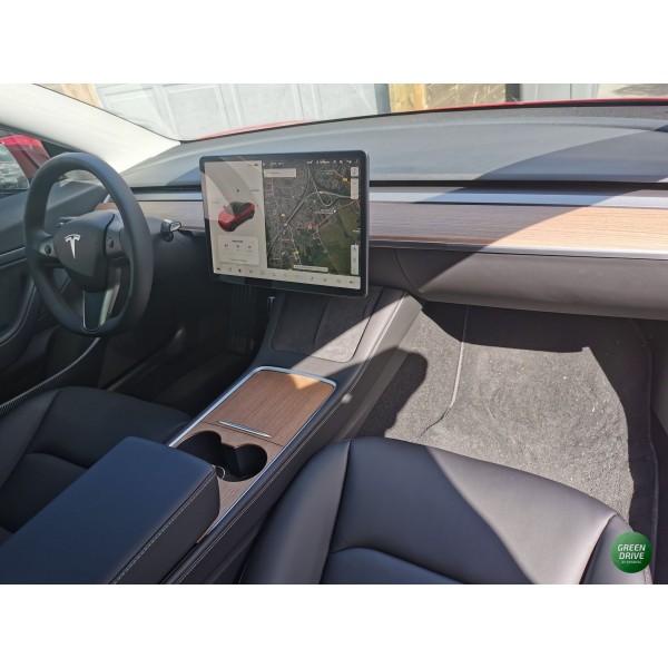 Real wood center console - Tesla Model 3 and Y