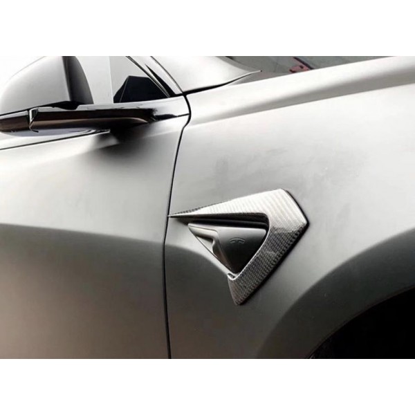 CMST® Carbon Zijcamera Inzetstukken - Tesla Model 3