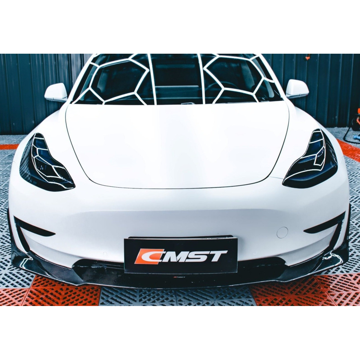 Frontlæbe til bodykit CMST V2 til Tesla Model 3