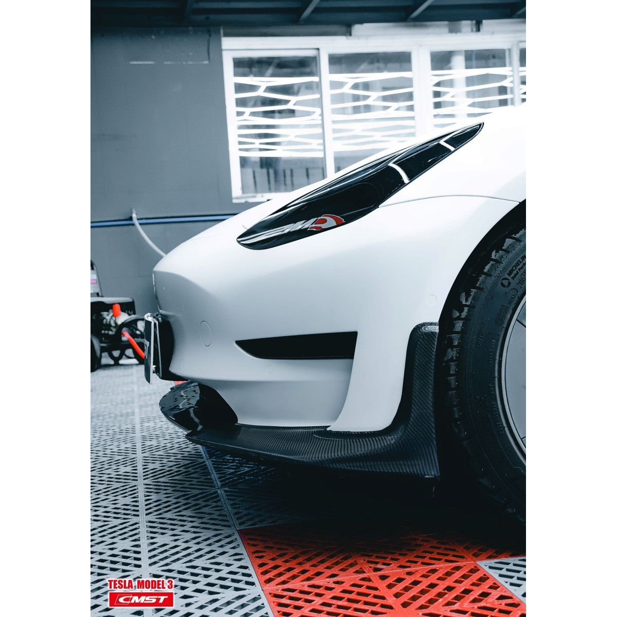 Frontlæbe til bodykit CMST V2 til Tesla Model 3