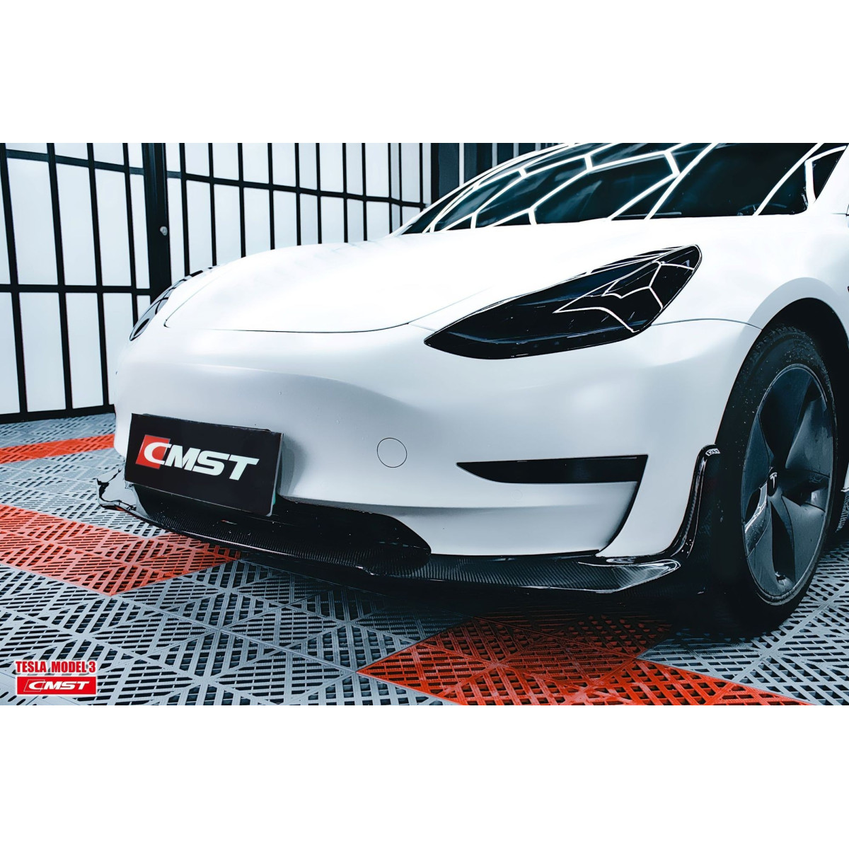 Frontleppe fra CMST V2-karosserisett til Tesla Model 3