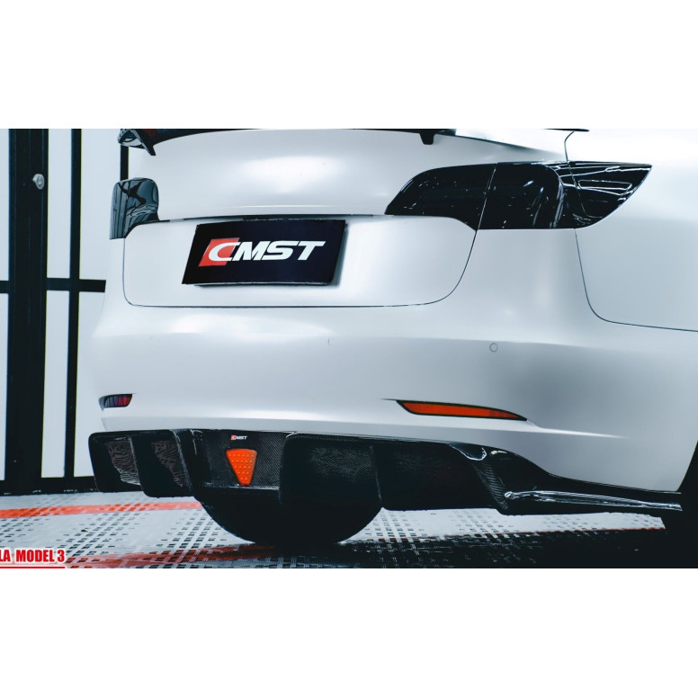 Tylny dyfuzor bodykitu CMST V2 do Tesla Model 3