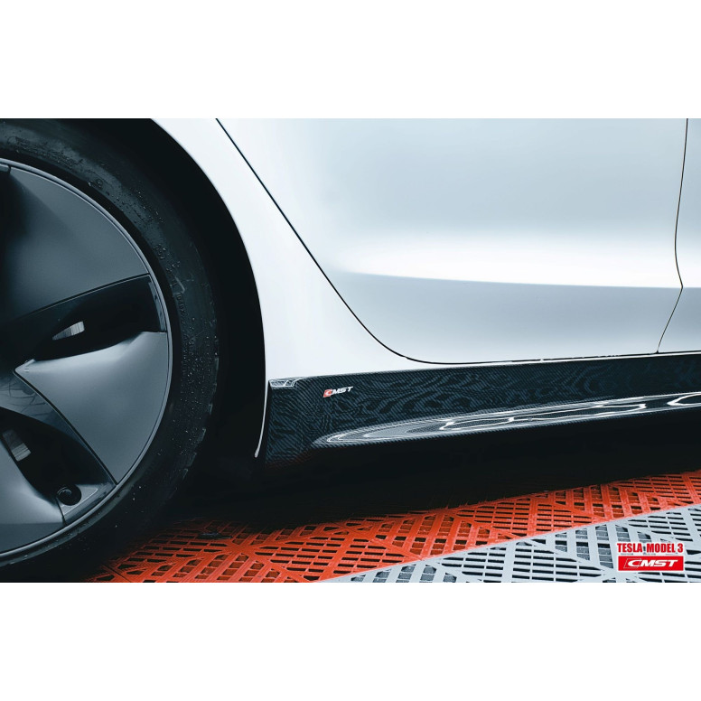 Sideskørter til bodykit CMST V2 til Tesla Model 3