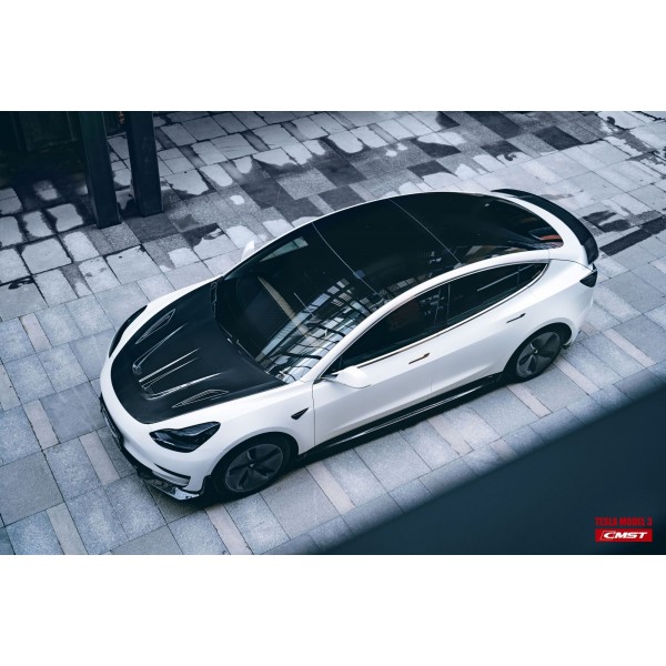 Capota de carbono versão 2 CMST® - Tesla Model 3