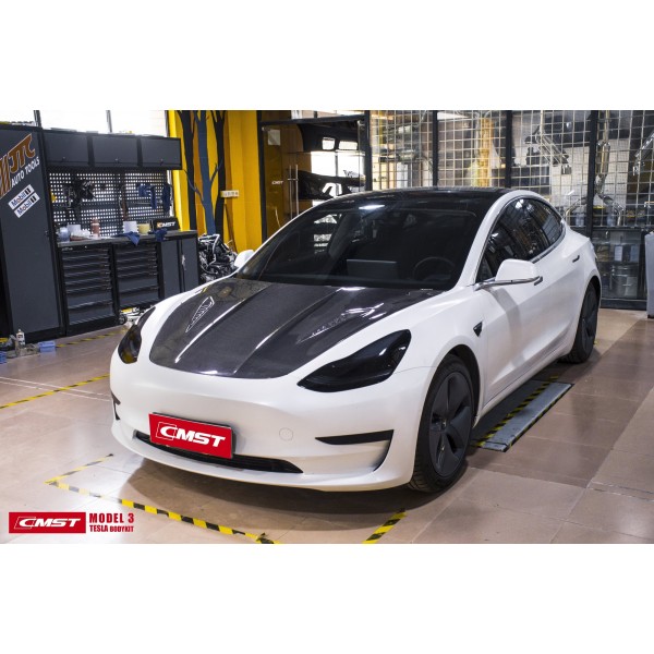 Capota de carbono versão 1 CMST® - Tesla Model 3