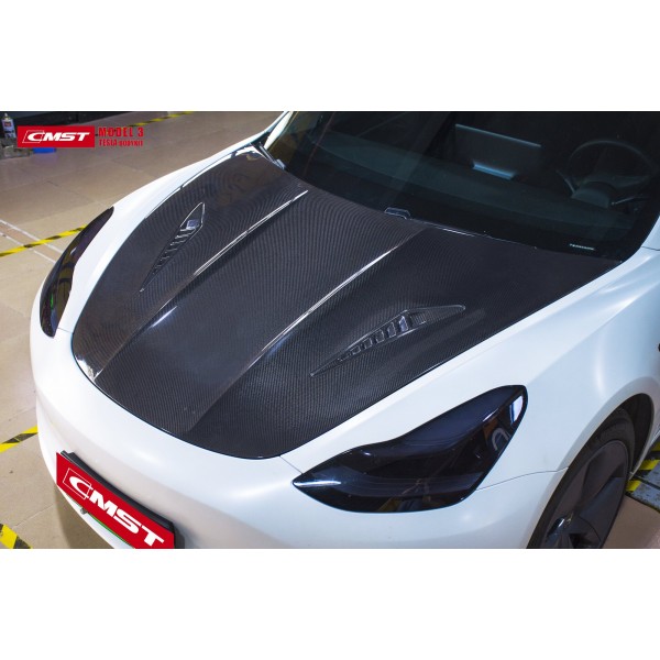 Carbon hood version 1 CMST® - Tesla Model 3