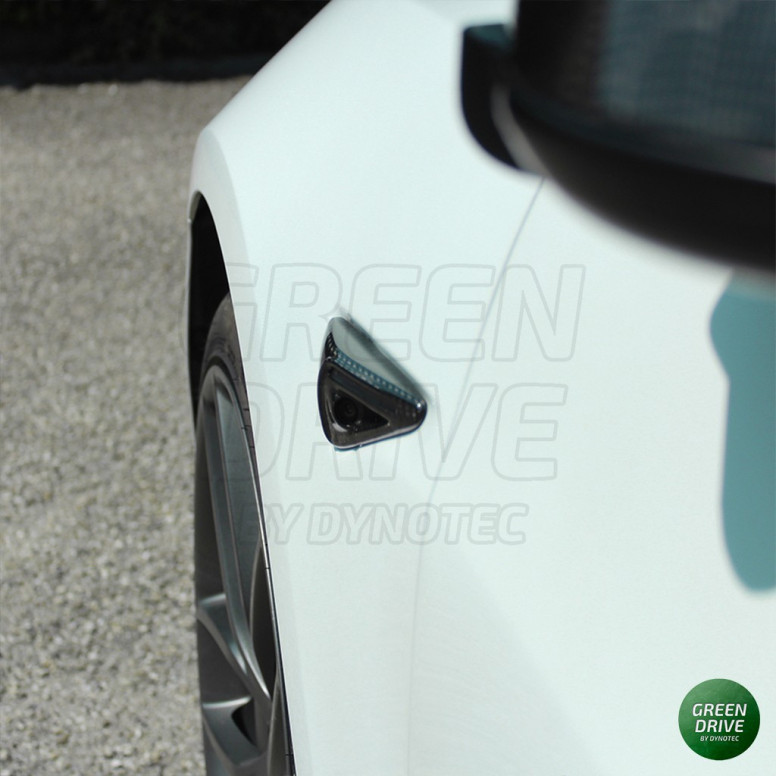 Capac cameră laterală din carbon cu acoperire completă pentru Tesla Model S, X, 3 și Y