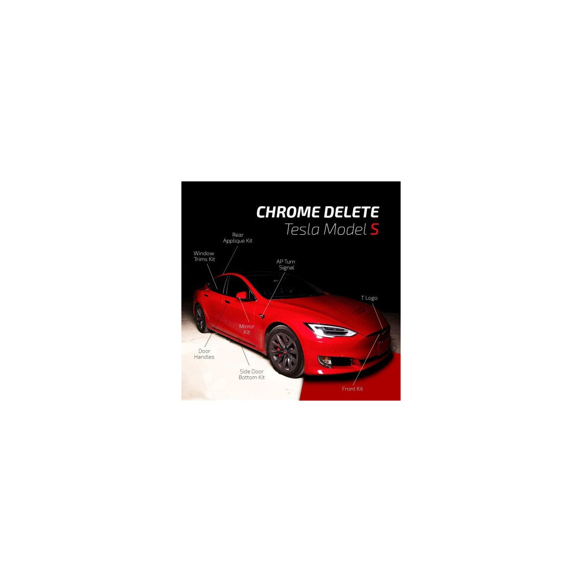 Tesla Usuwanie Chrome - Model S
