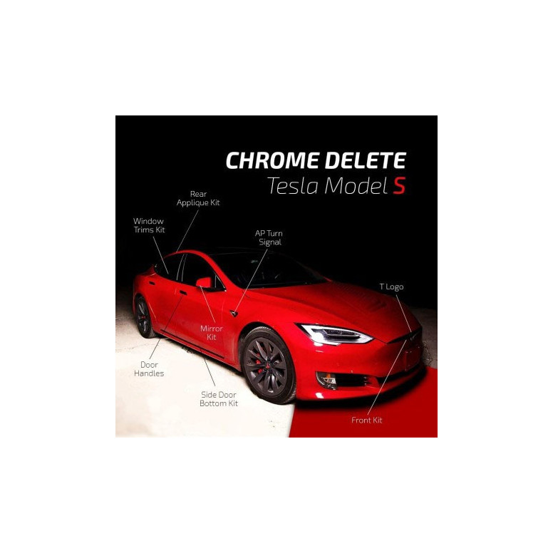 Tesla Usuwanie Chrome - Model S