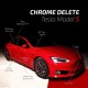 Chrome delete - Tesla Model S