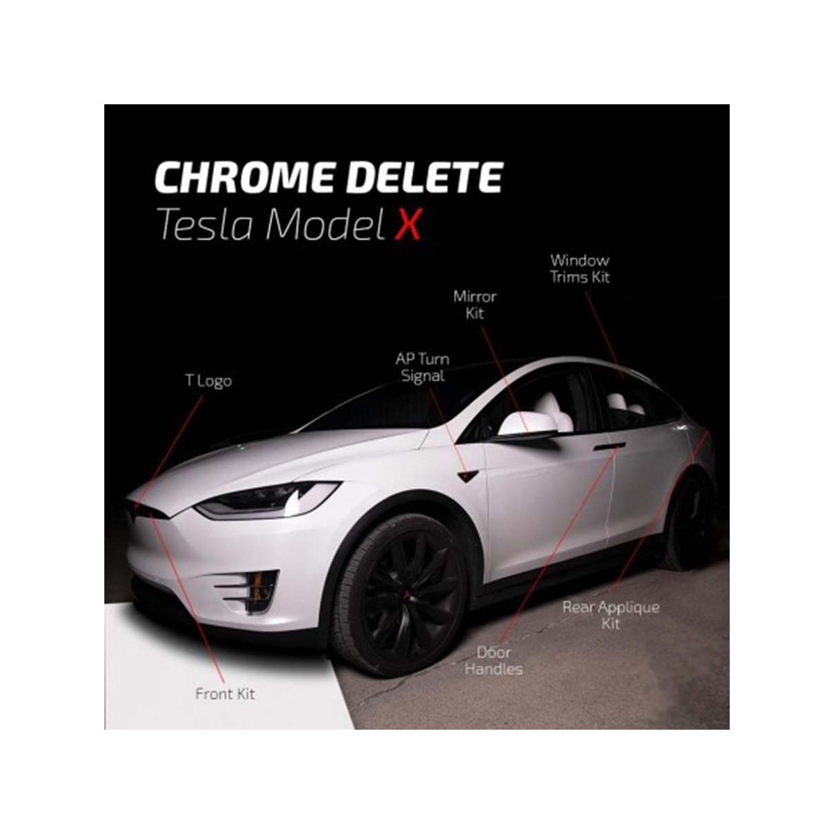 Dechroming - Tesla Model X