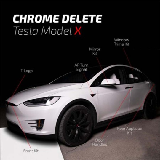 Krom raderar - Tesla Model X