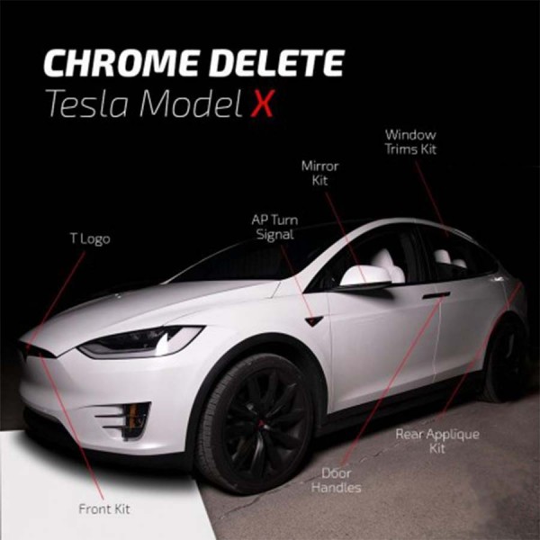 Chroom verwijderen - Tesla Model X