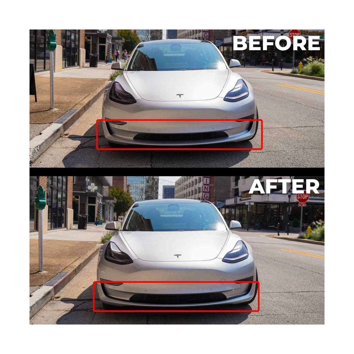 Covering pare-choc lip liner pour Tesla Model 3