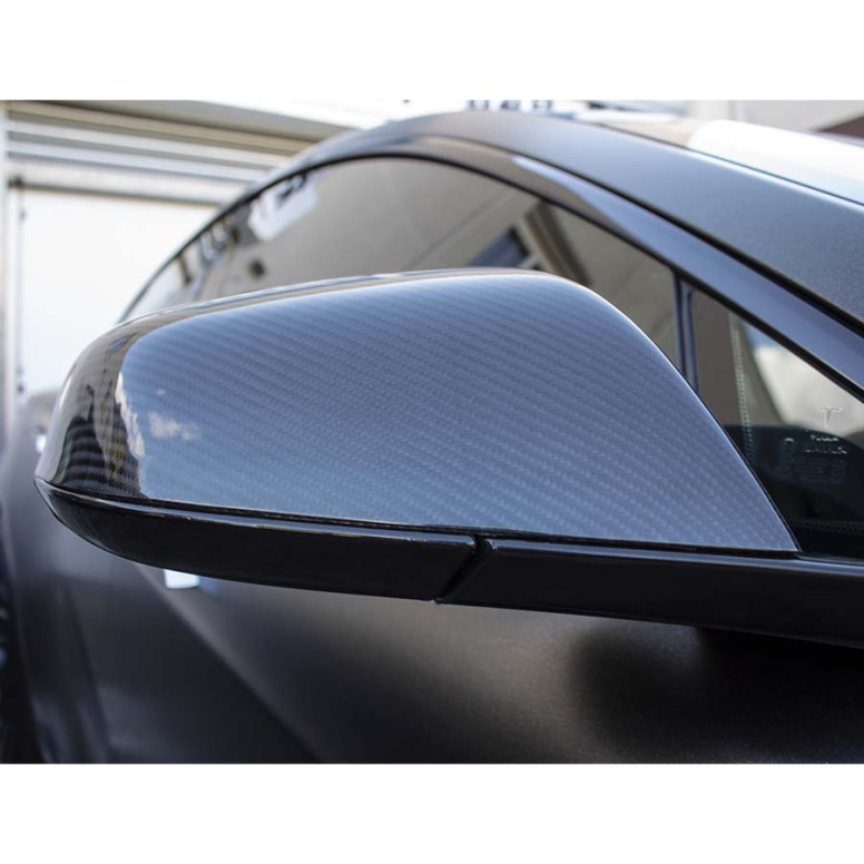 Speilkapper i karbon til Tesla Model S 2012-2021