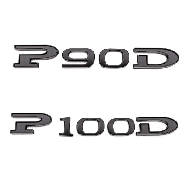 P100D" / "P90D" black logo - Tesla Model S and X