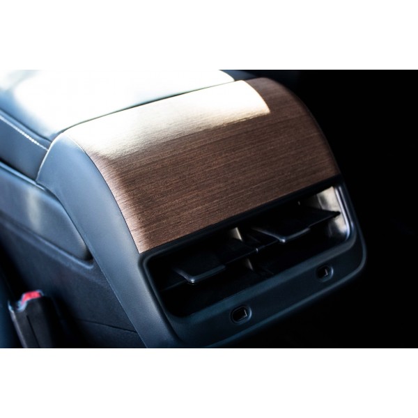 Wooden rear ventilation insert for Tesla Model 3 and Model Y